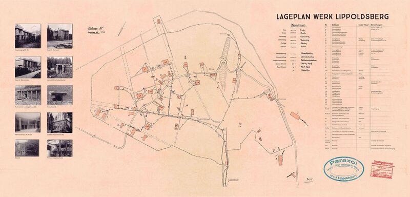 Lageplan des Paraxolwerks bei Lippoldsberg