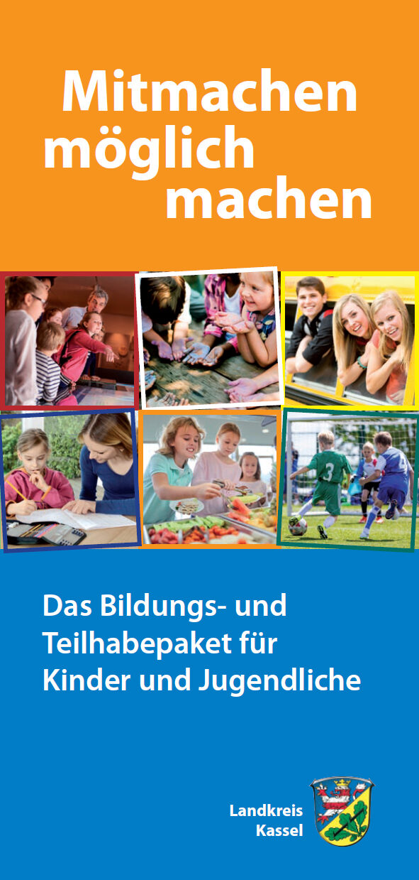 Flyer: Das Bildungs- und Teilhabepaket für Kinder und Jugendliche