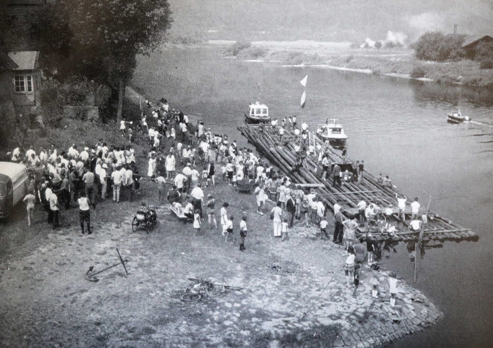Die letzte Floßfahrt auf der Weser